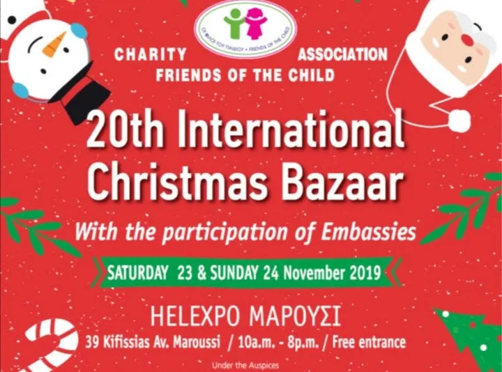 Invito al Bazaar internazionale dell’Associazione “Gli amici del bambino” Posta in arrivo x