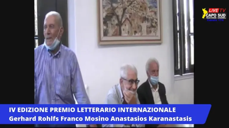 VI edizione del Premio Letterario  Internazionale G. Rohlfs-F. Mosino-A. Karanastasis
