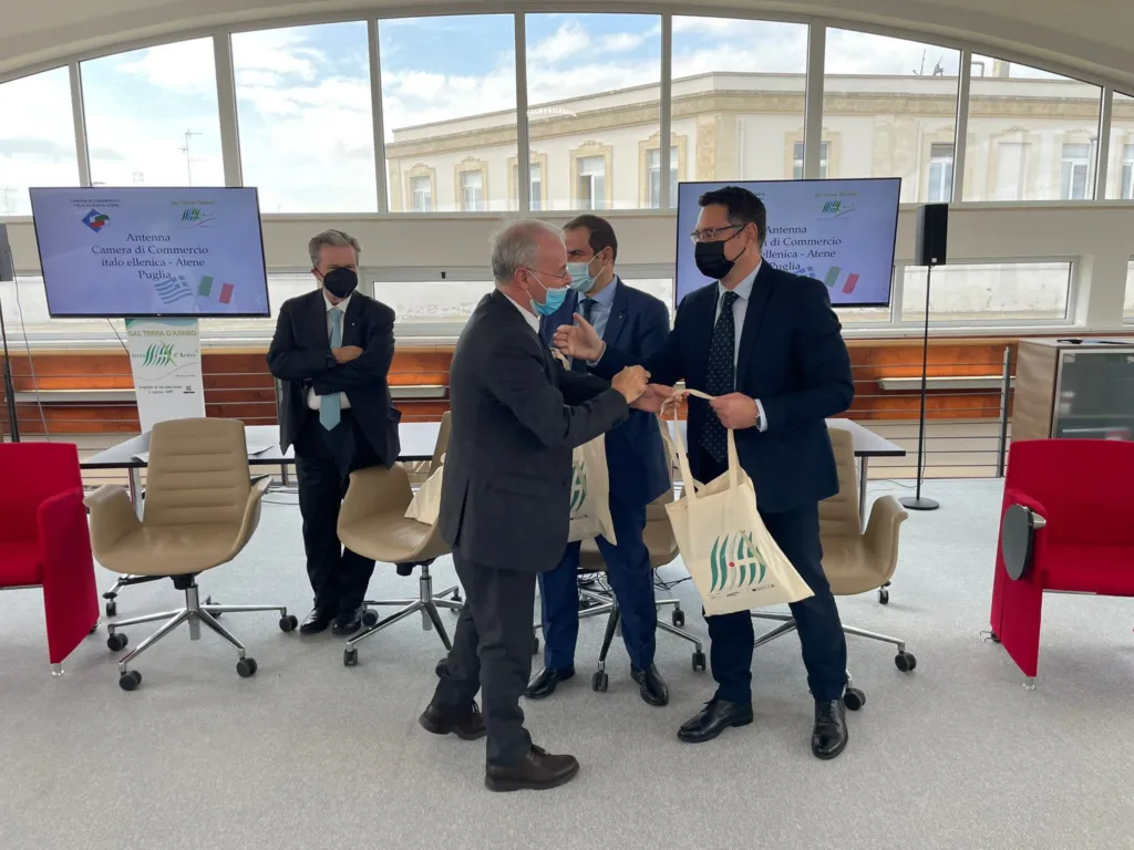 Inaugurazione dell’Antenna della CCIE- Atene(Camera di Commercio Italo-Ellenica di Atene) in Puglia