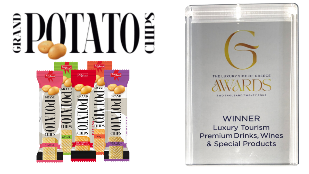Τα GRAND POTATO CHIPS κατακτούν κορυφαία διάκριση στα βραβεία The Luxury Side of Greece Awards ‘24