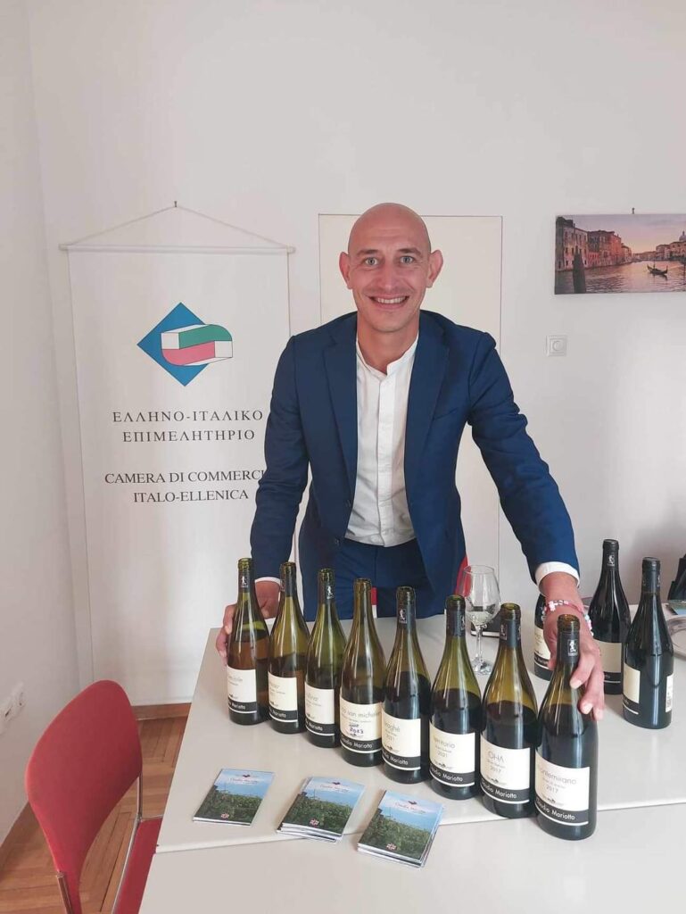 Workshop με το ιταλικό οινοποιείο CLAUDIO MARIOTTO στα γραφεία του Έλληνο-Ιταλικού Επιμελητηρίου Αθήνας.