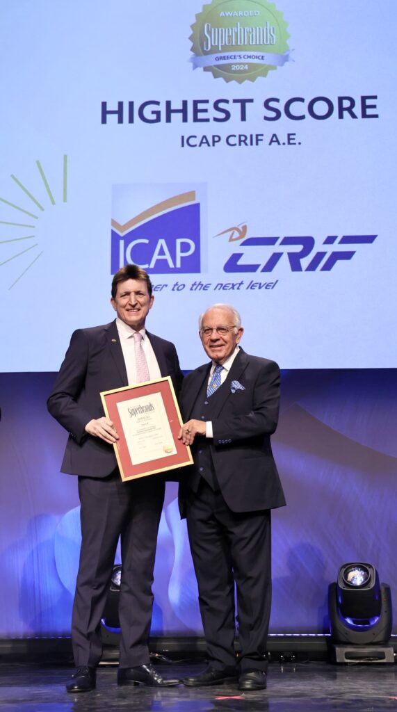 Η ICAP CRIF είναι η κορυφαία “BUSINESS SUPERBRAND GREECE 2024”